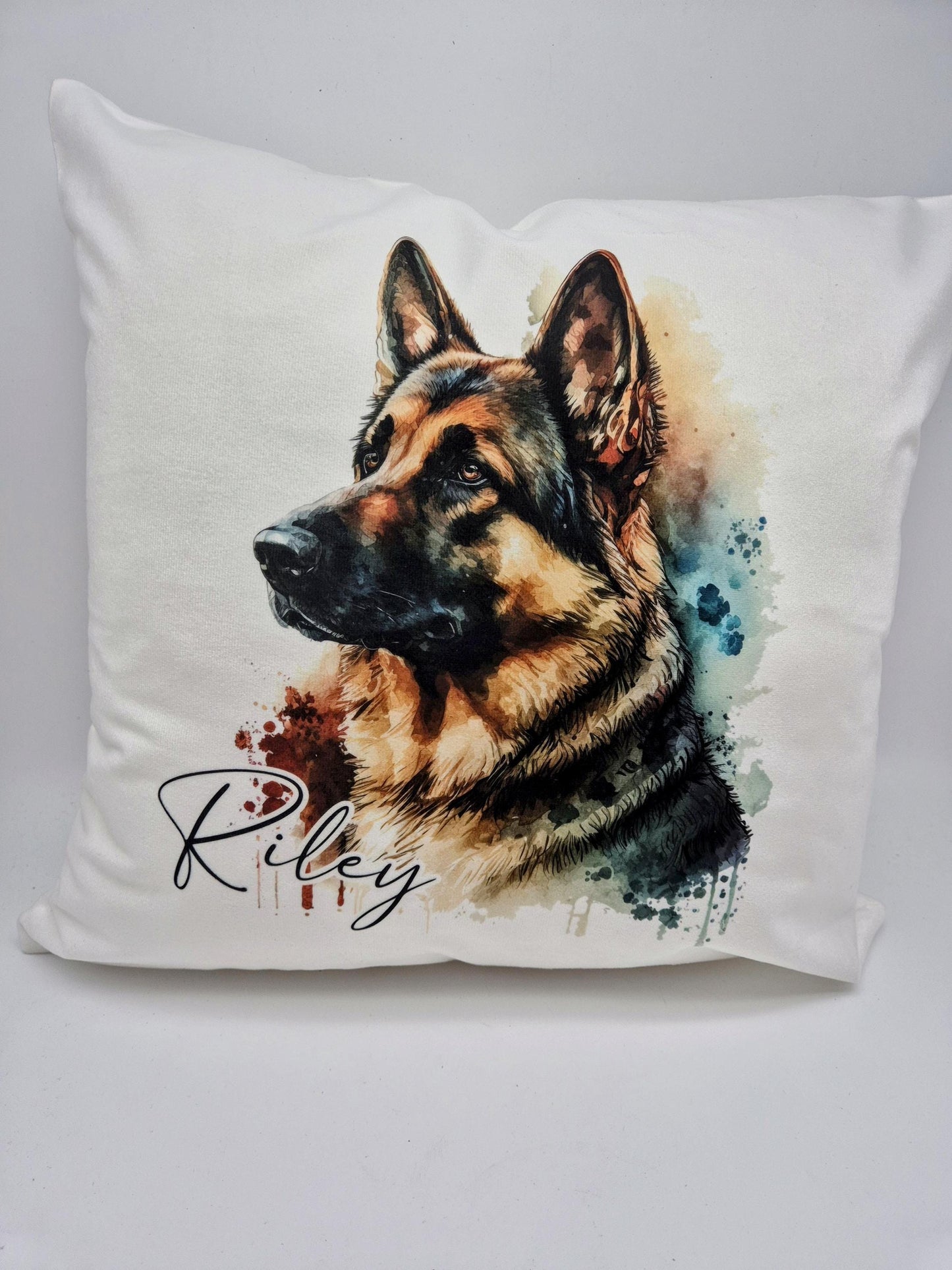 Personalised German Shepherd Cushion | Custom Dog Pillow | Dog Lover Gift