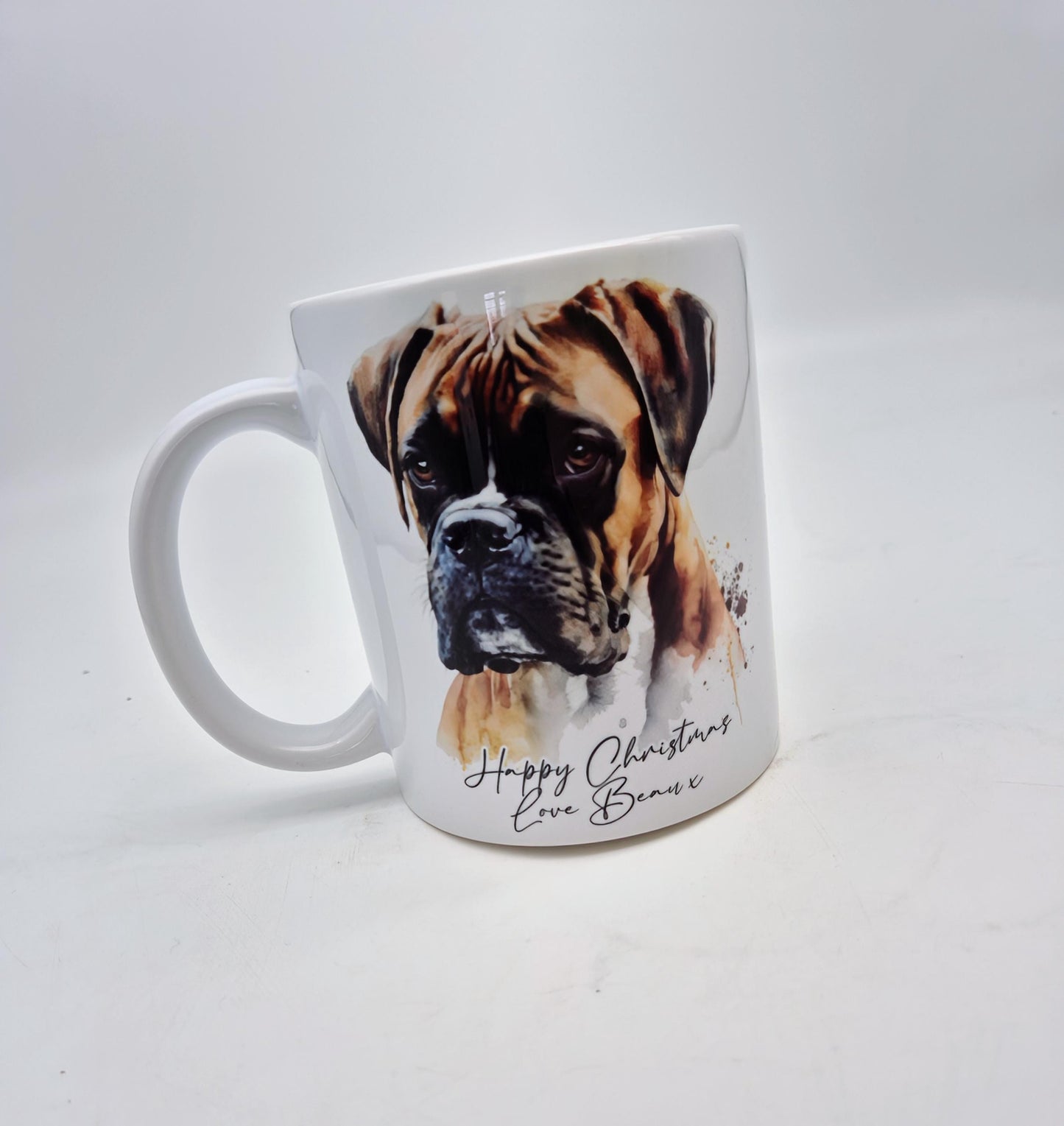 Personalised Boxer Dog Mug & Coaster Set | Dog Lover Gift