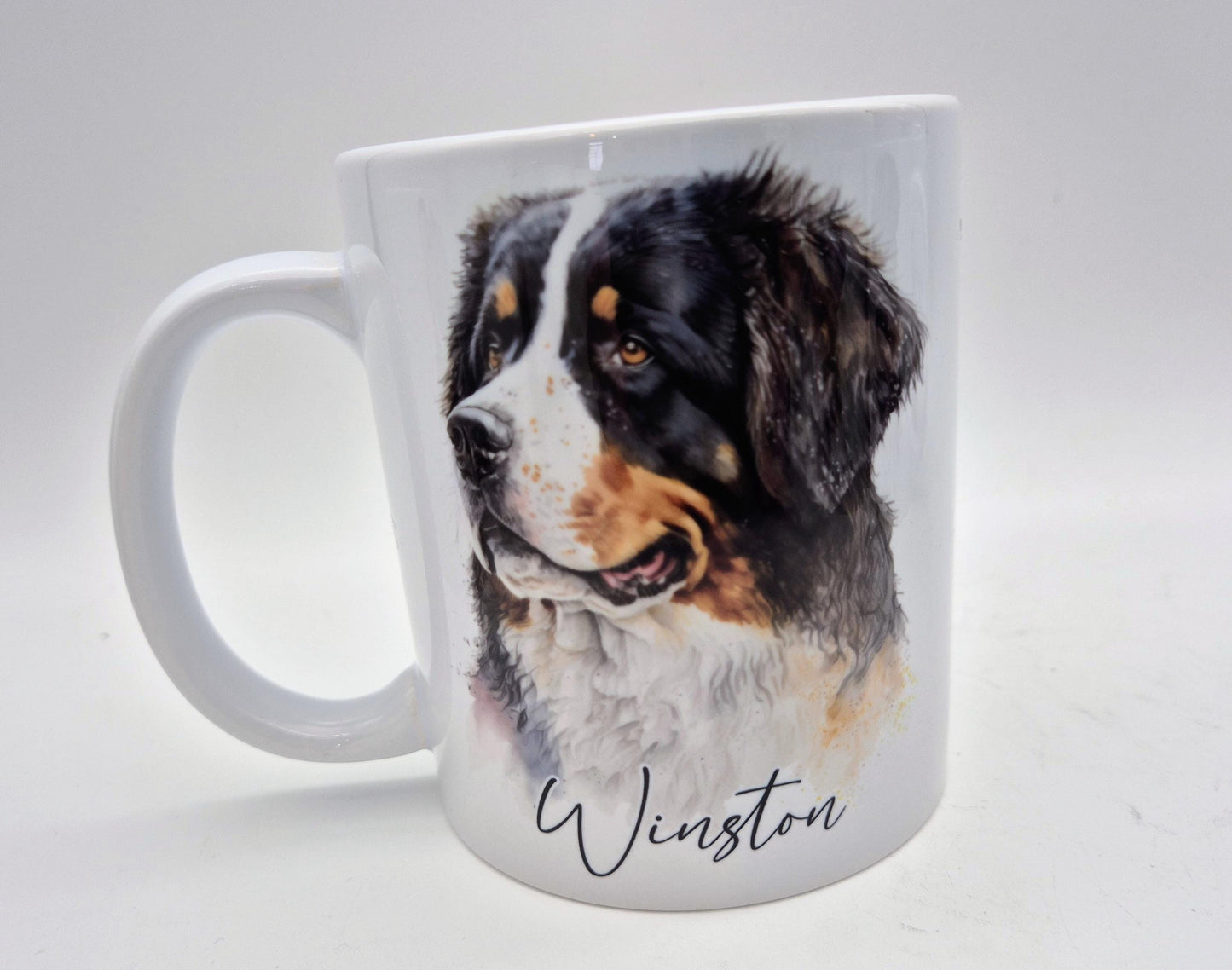 Personalised Bernese Mountain Dog Mug & Coaster Set | Dog Lover Gift