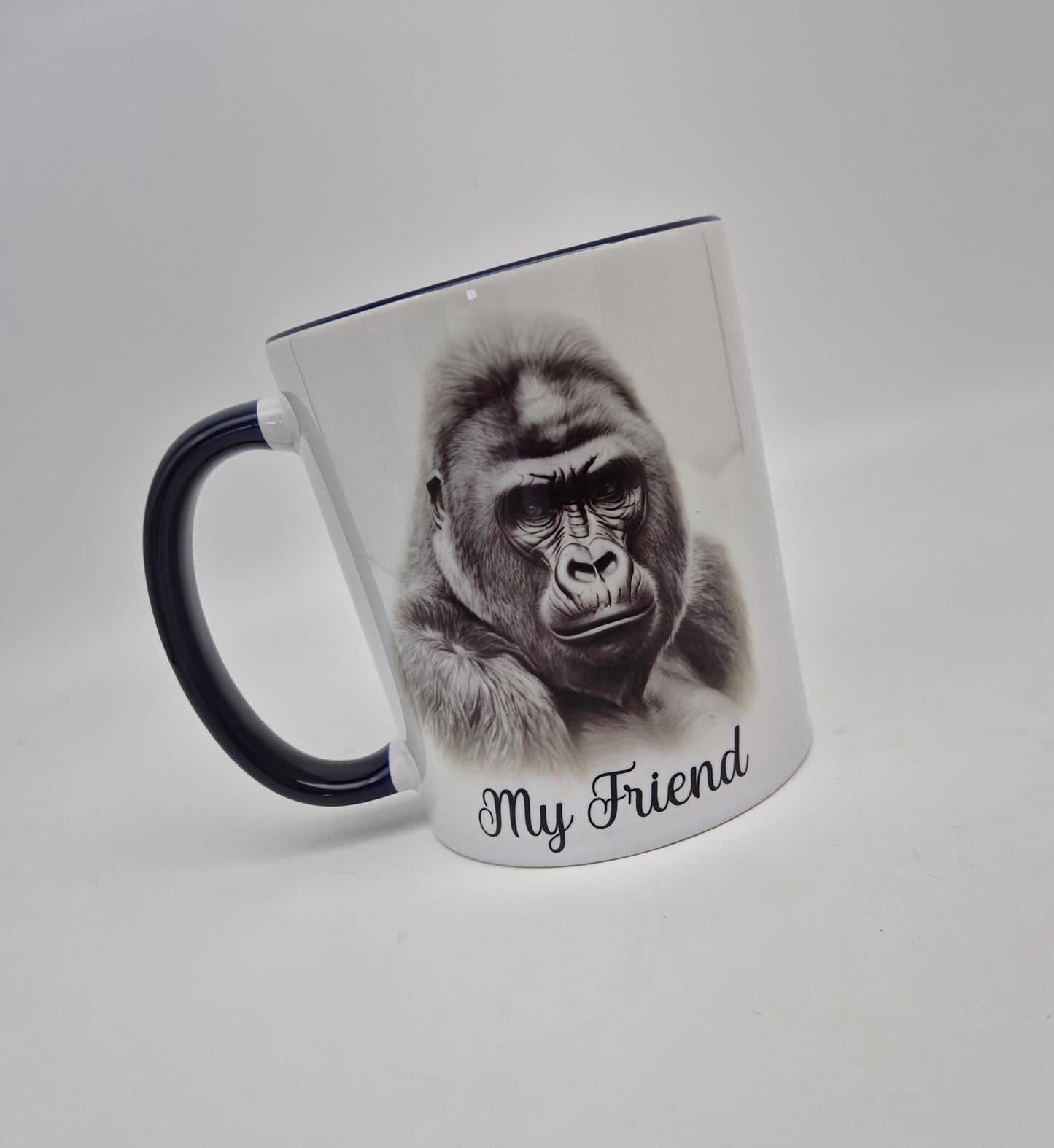 Personalised Monkey & Gorilla Mug & Coaster Set | Animal Lover Gift