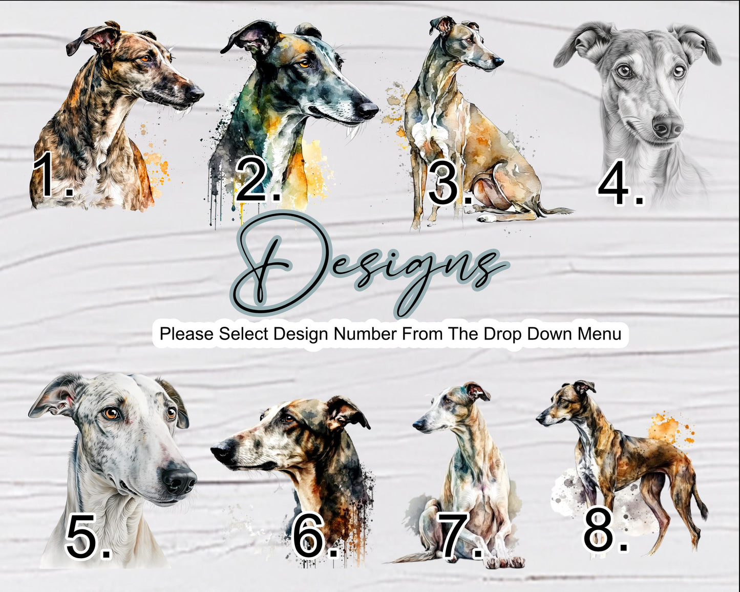 Personalised Greyhound Glass Chopping Board | Dog Lover Kitchen Gift