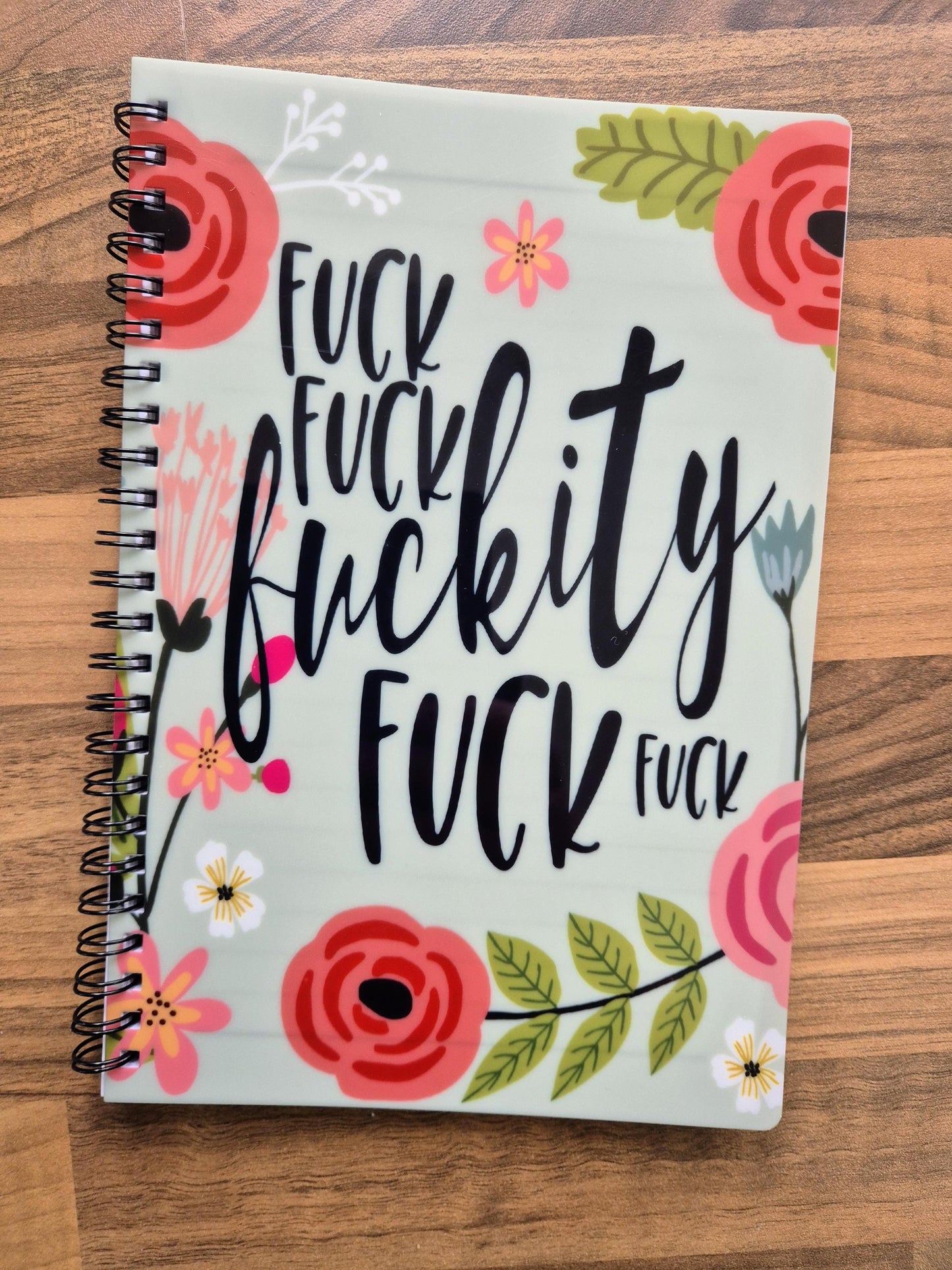 Funny Rude Notebook | Floral Profanity Notepad | A5 or A4