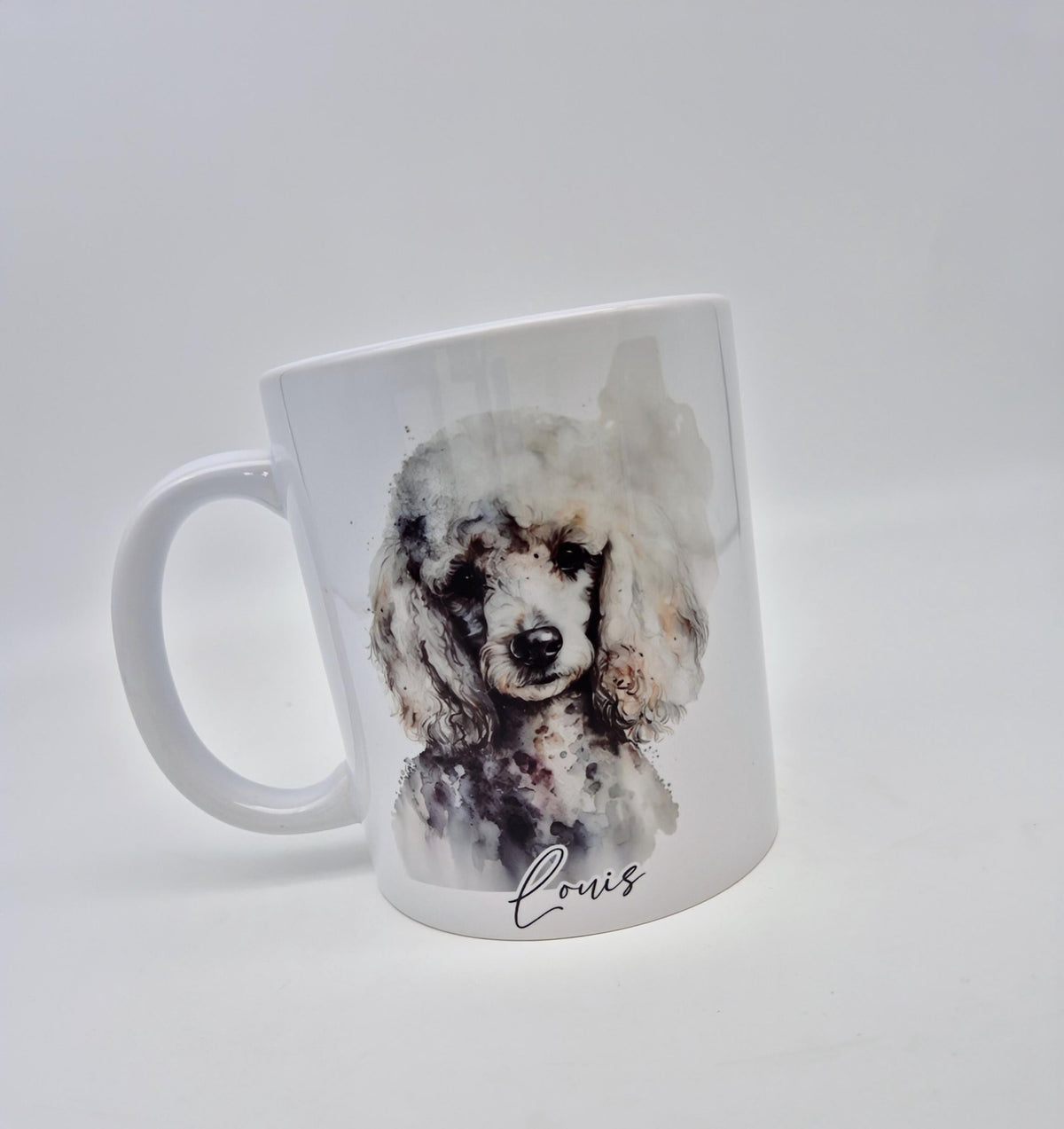 Personalised Poodle Mug & Coaster Set – Dog Lover Gift | Custom Name Coffee Cup