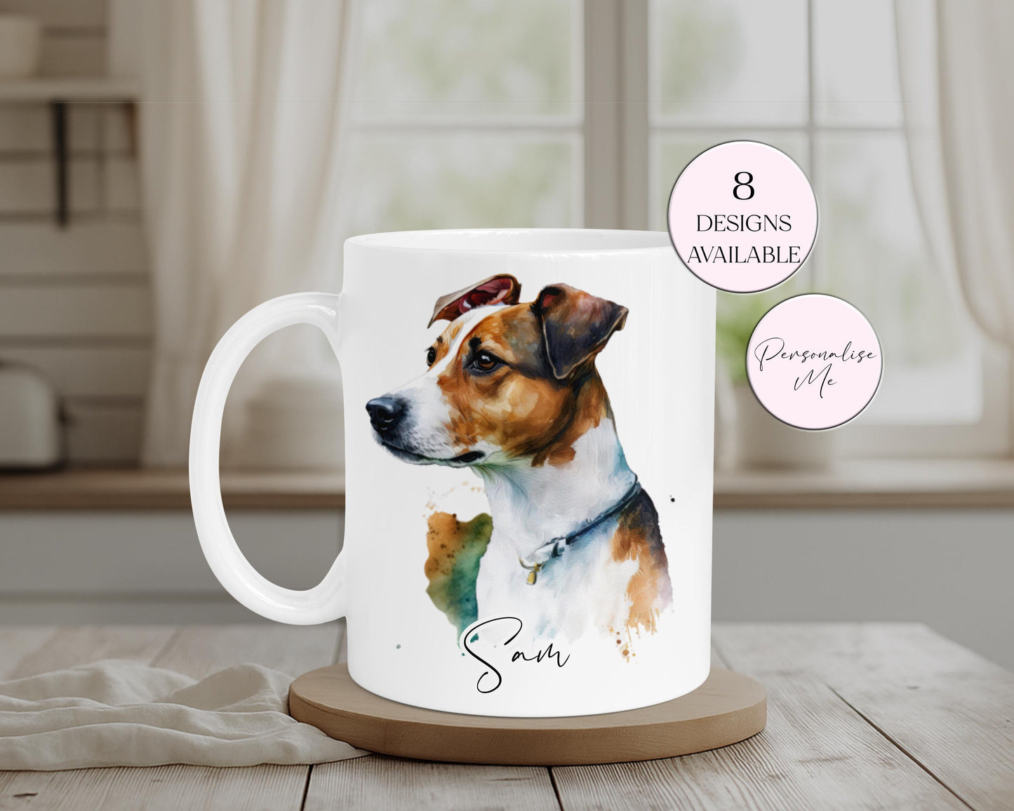 Personalised Jack Russell Mug & Coaster Set | Dog Lover Gift