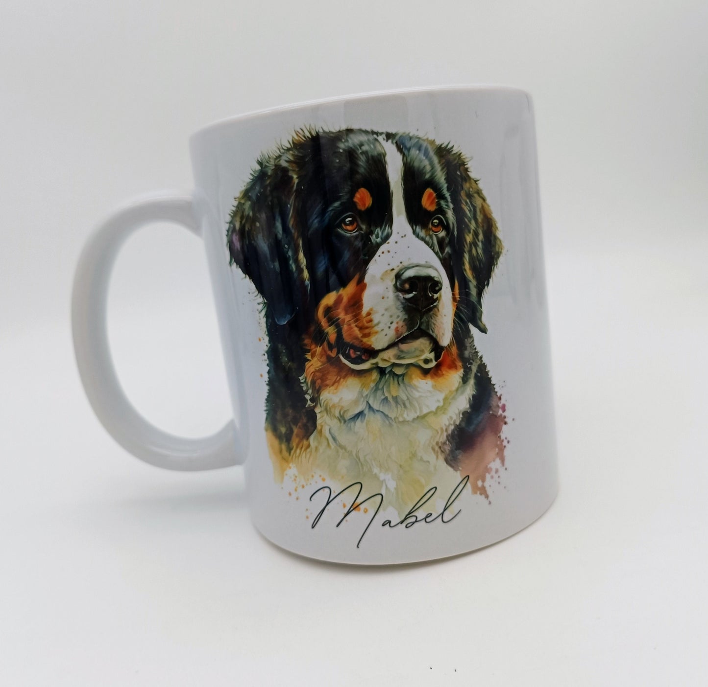 Personalised Bernese Mountain Dog Mug & Coaster Set | Dog Lover Gift
