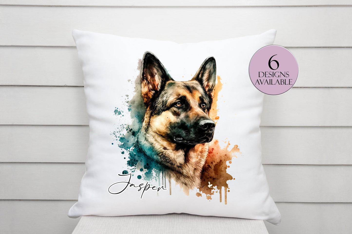 Personalised German Shepherd Cushion | Custom Dog Pillow | Dog Lover Gift