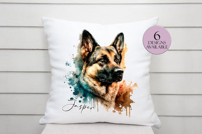 Personalised German Shepherd Cushion | Custom Dog Pillow | Dog Lover Gift