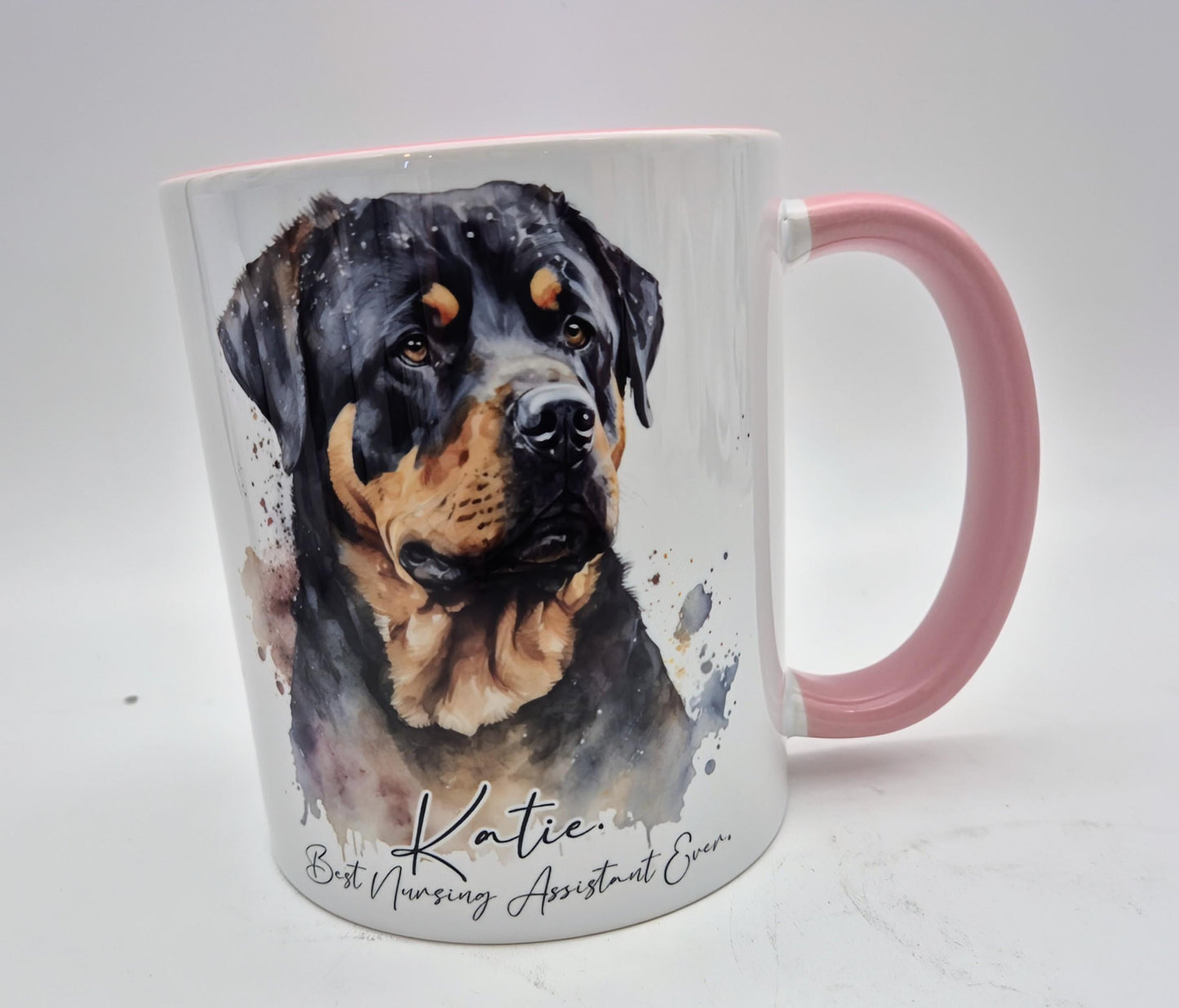 Personalised Rottweiler Mug – Custom Dog Lover Gift | With Matching Coaster Option
