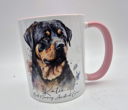 Personalised Rottweiler Mug – Custom Dog Lover Gift | With Matching Coaster Option