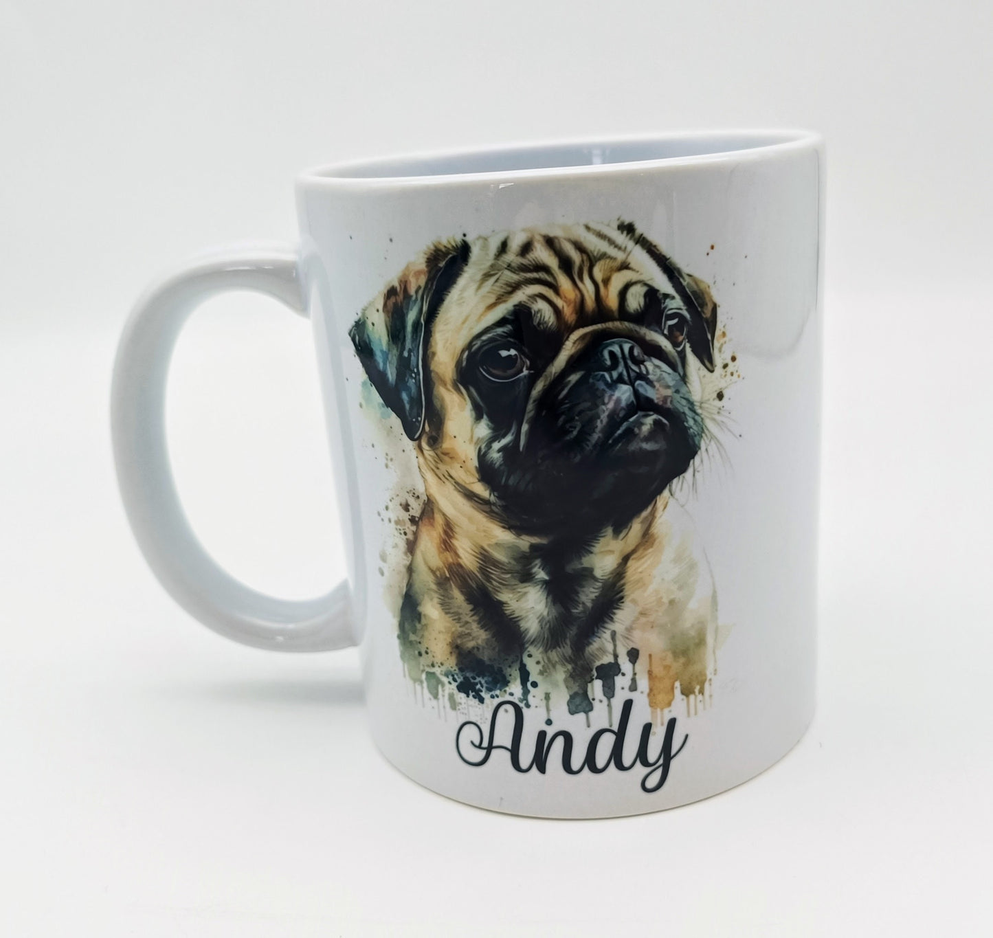 Personalised Pug Mug & Coaster Set | Dog Lover Gift