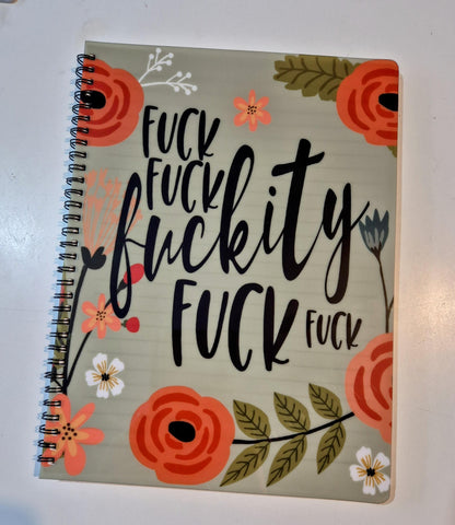 Funny Rude Notebook | Floral Profanity Notepad | A5 or A4