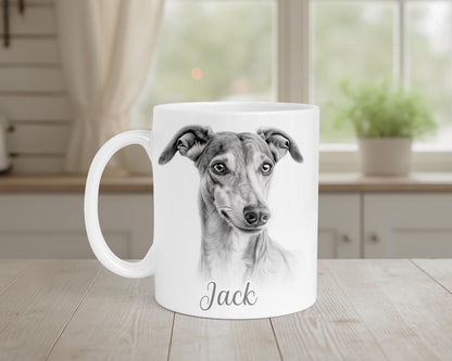 Personalised Greyhound Mug & Coaster Set | Dog Lover Gift