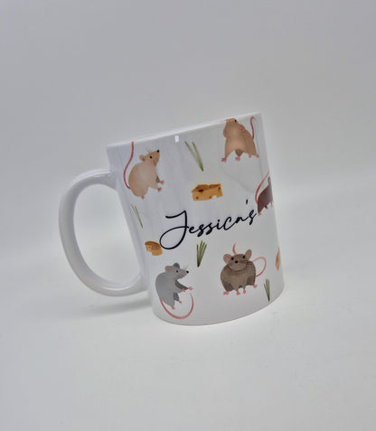 Just a Girl Who Loves Rats Mug & Coaster Set | Rat Lover Gift
