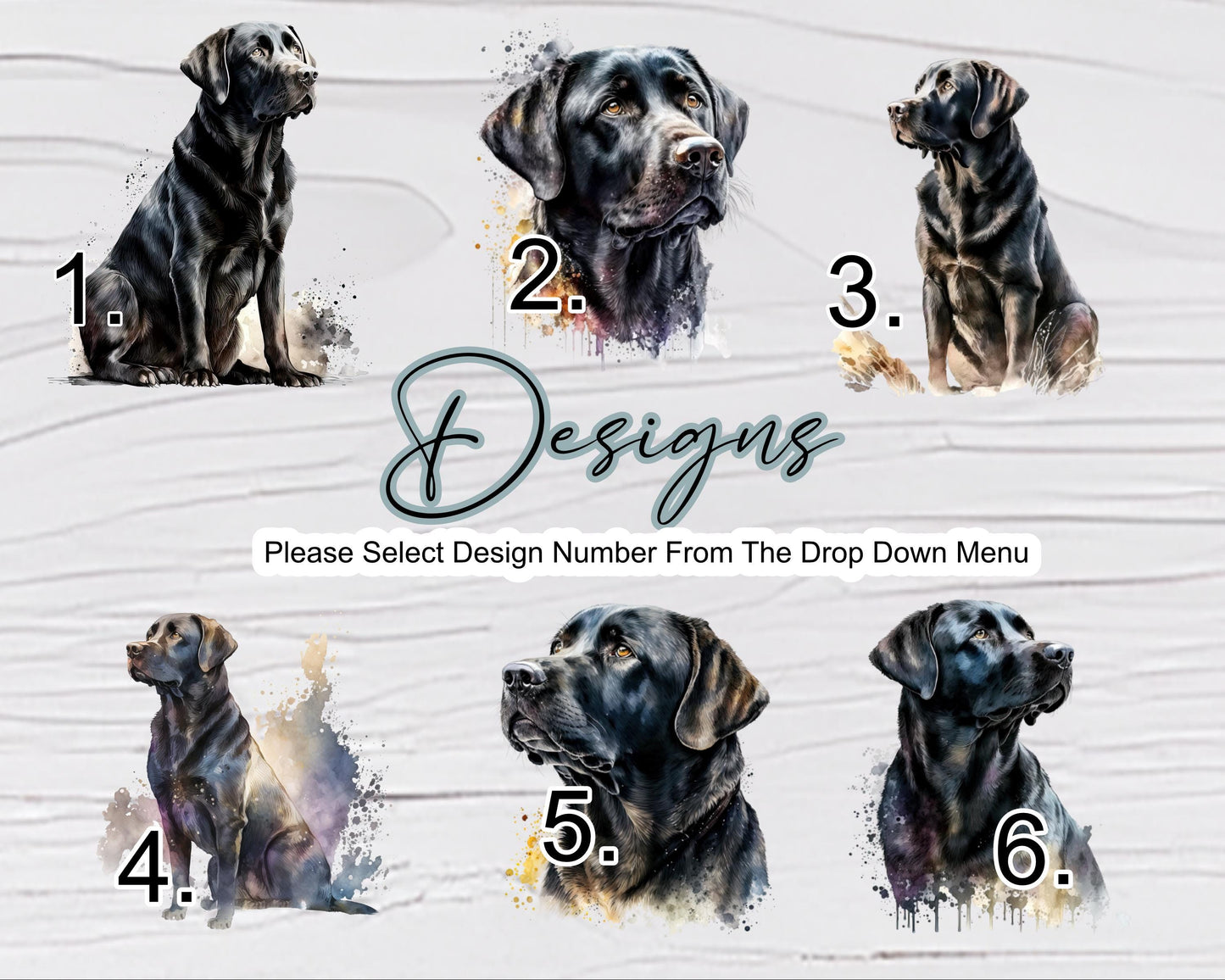 Watercolour Black Labrador Tote Bag | Personalised Gift for Her