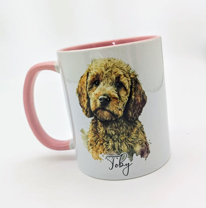 Personalised Cockapoo Mug & Coaster Set | Custom Dog Lover Gift | Cockapoo Coffee Cup