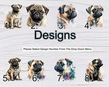 Personalised Pug Mug & Coaster Set | Dog Lover Gift