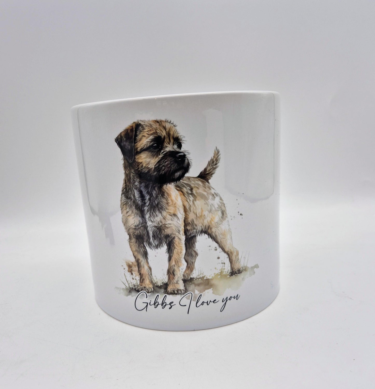 Personalised Border Terrier Plant Pot | Succulent Planter | Dog Lover Gift