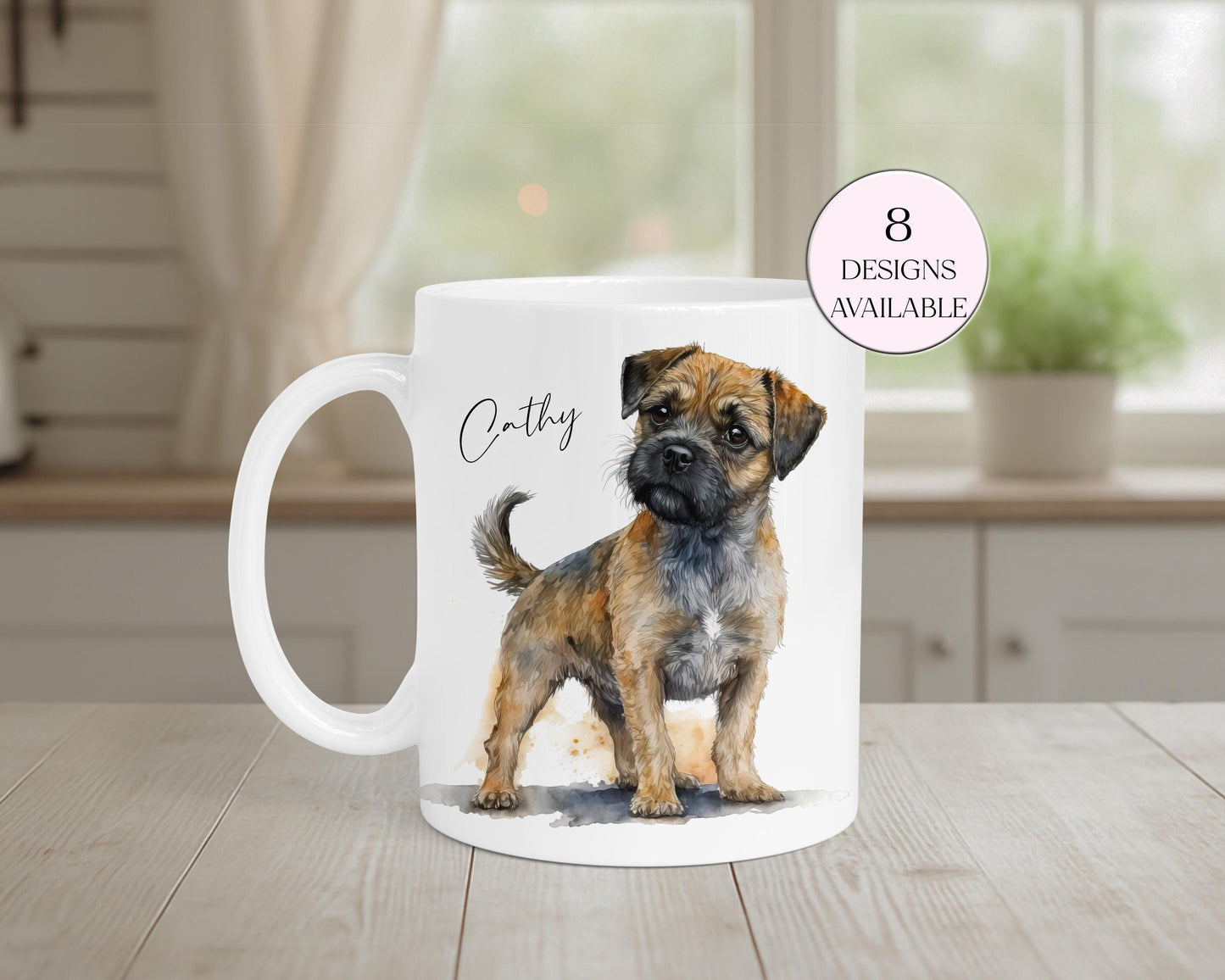 Personalised Border Terrier Mug & Coaster Set | Dog Lover Gift