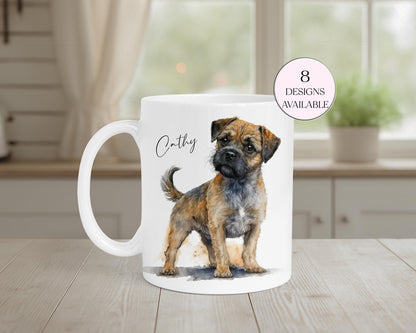 Personalised Border Terrier Mug & Coaster Set | Dog Lover Gift