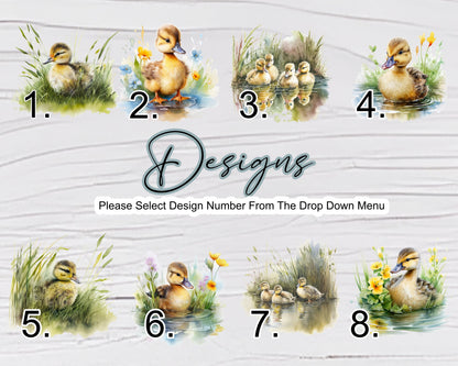 Personalised Watercolour Duckling Milk Jug | Flower Vase | Duck Lover Gift