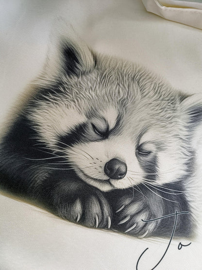 Personalised Red Panda Tote Bag | Custom Eco-Friendly Bag | Gift for Animal Lovers