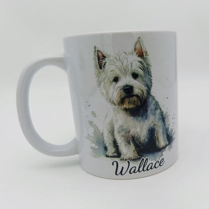 Personalised West Highland Terrier Mug & Coaster Set | Westie Dog Lover Gift