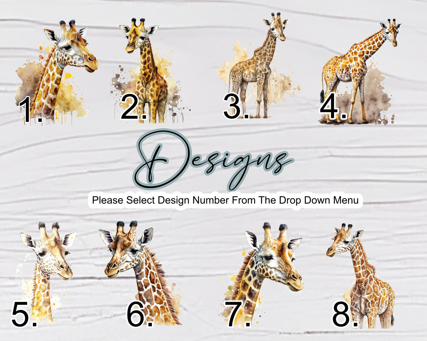 Personalised Giraffe Mug & Coaster Set – Custom Animal Gift