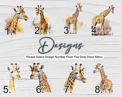 Personalised Giraffe Mug & Coaster Set – Custom Animal Gift