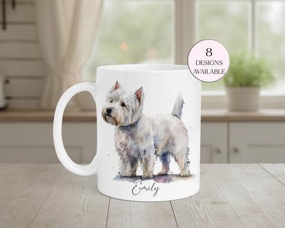Personalised West Highland Terrier Mug & Coaster Set | Westie Dog Lover Gift