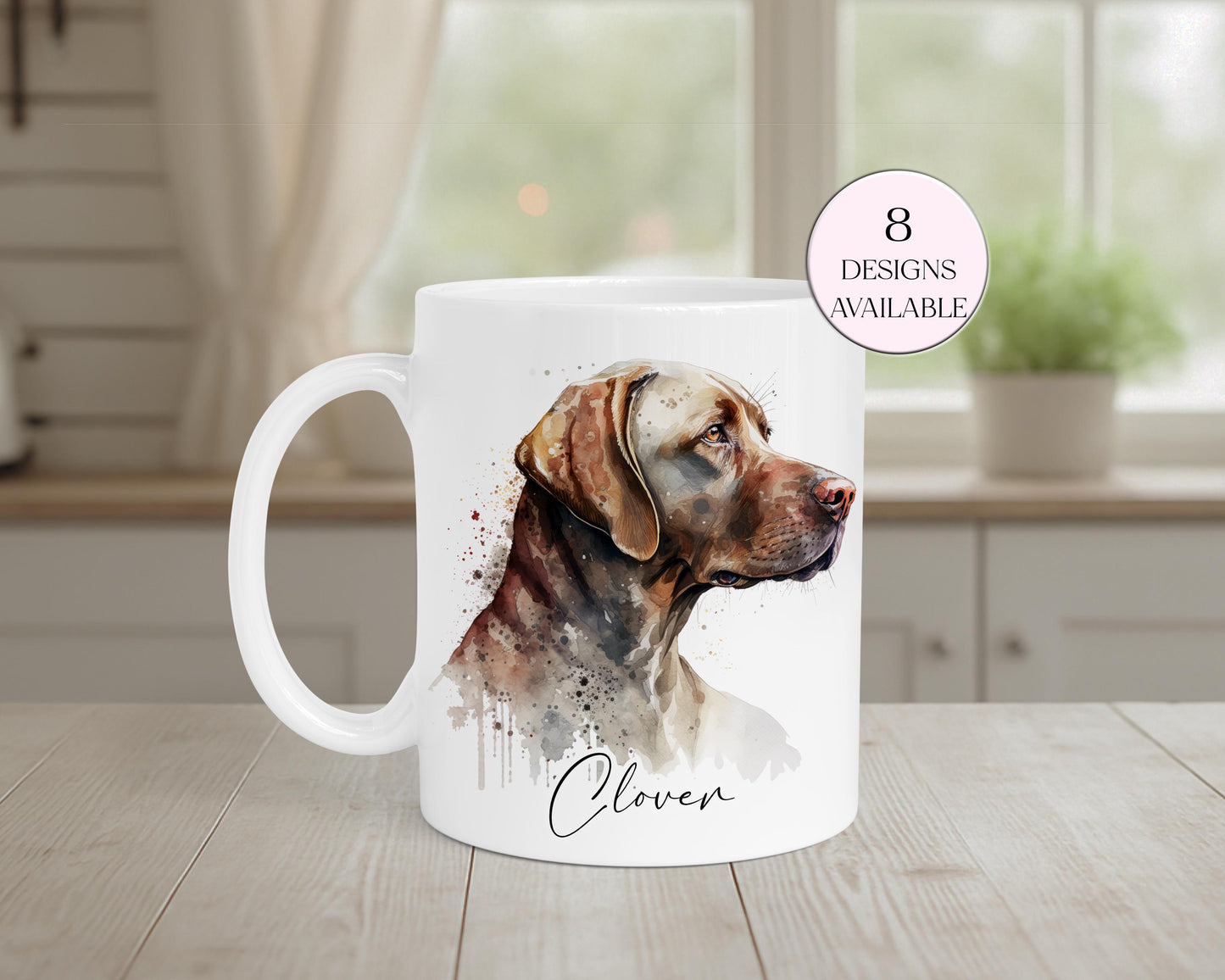 Personalised Chocolate Labrador Mug & Coaster Set | Dog Lover Gift