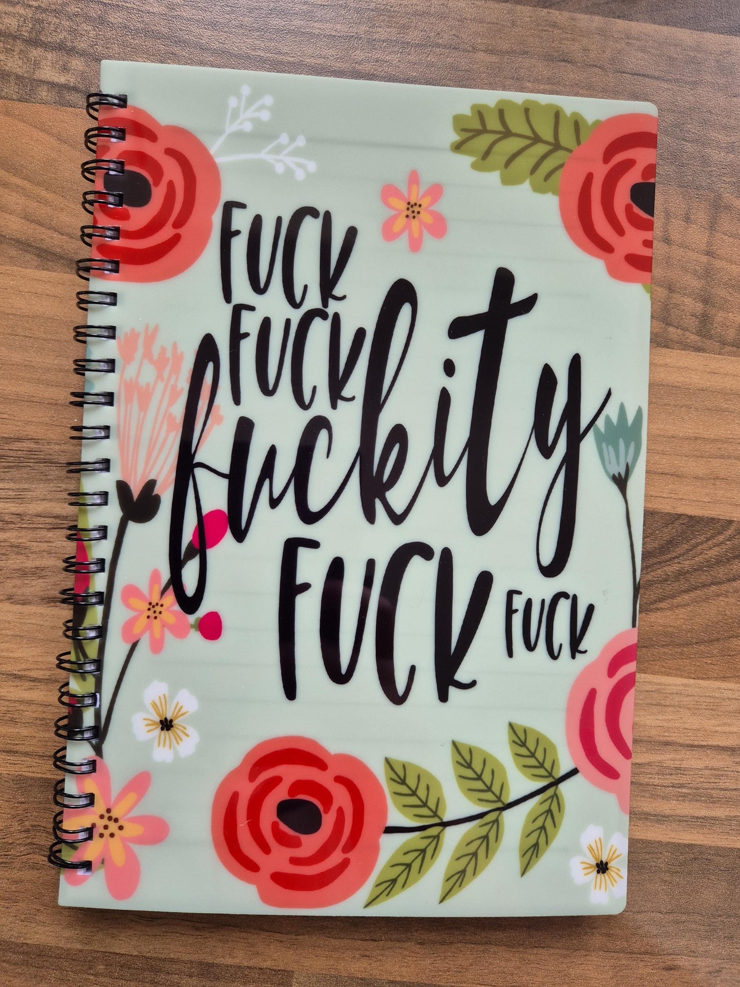Funny Rude Notebook | Floral Profanity Notepad | A5 or A4