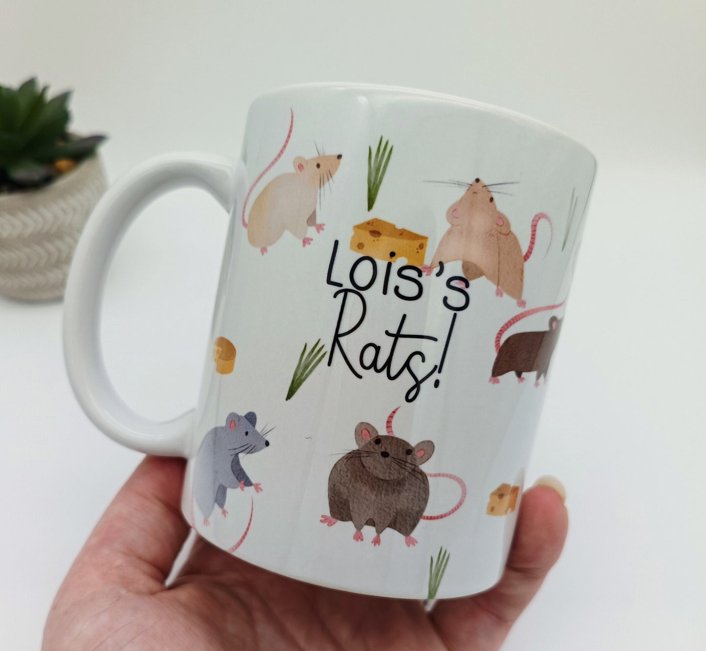 Just a Girl Who Loves Rats Mug & Coaster Set | Rat Lover Gift
