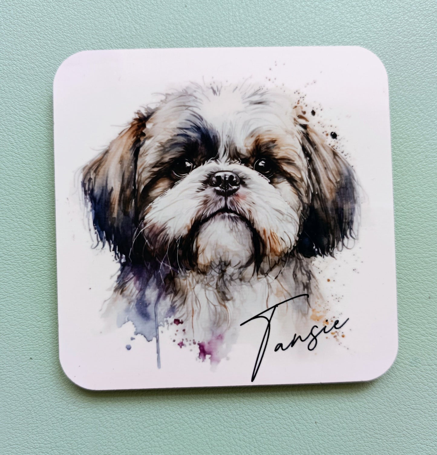 Personalised Watercolour Shih Tzu Mug – Custom Dog Lover Gift | With Matching Coaster Option