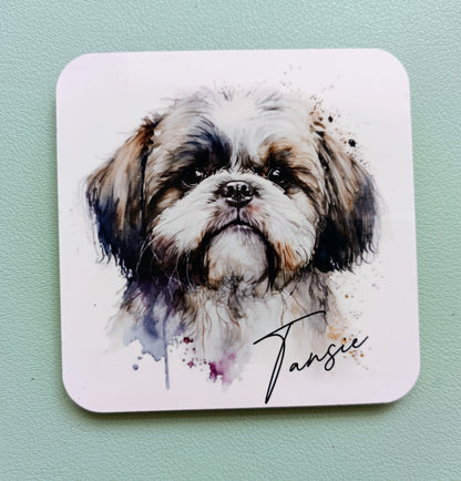 Personalised Watercolour Shih Tzu Mug – Custom Dog Lover Gift | With Matching Coaster Option
