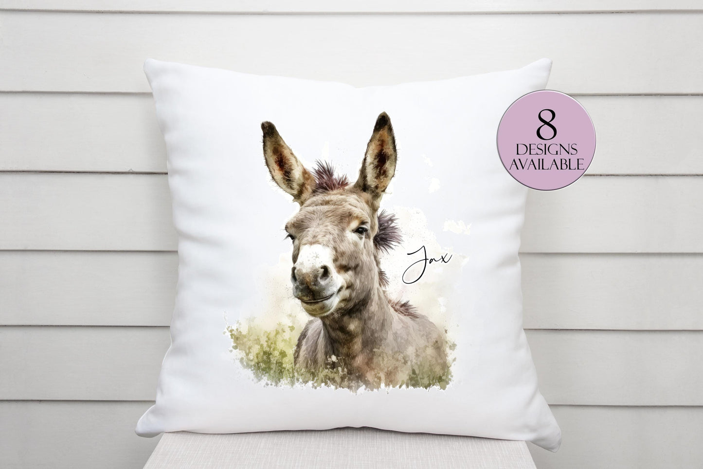Personalised Donkey Cushion – Custom Donkey Lover Gift & Home Décor