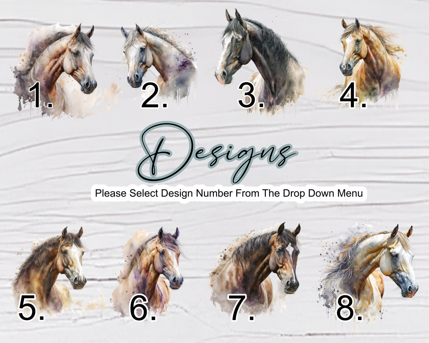 Personalised Horse Plant Pot – Watercolour Equestrian Gift | Custom Horse Lover Planter