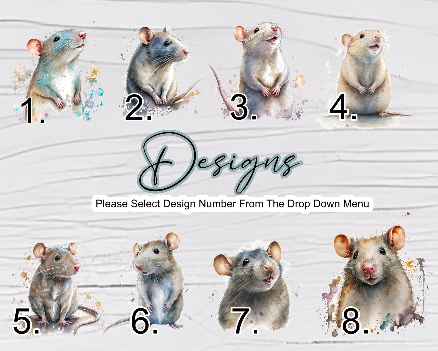 Personalised Rat Notebook – Custom A4 & A5 Notepad | Rat Lover Gift