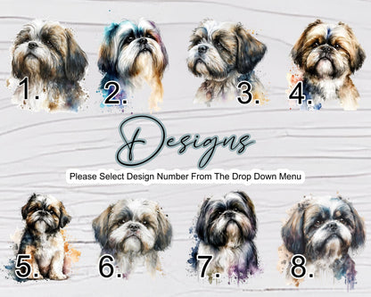 Personalised Watercolour Shih Tzu Tote Bag – Custom Dog Lover Gift | Eco Shopper