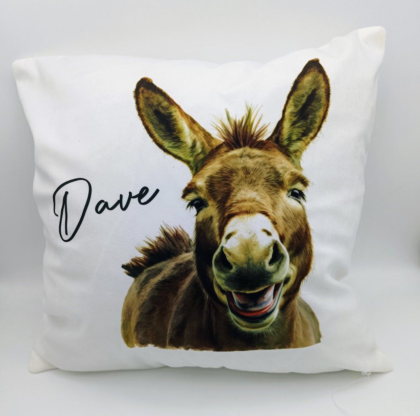 Personalised Donkey Cushion – Custom Donkey Lover Gift & Home Décor