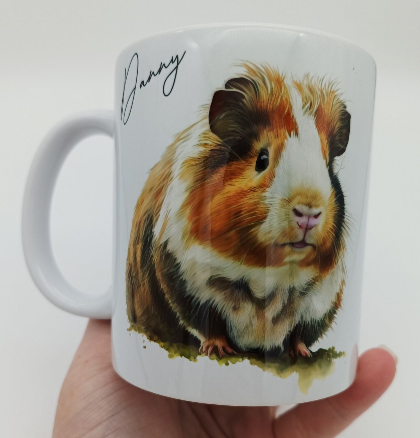 Personalised Watercolour Guinea Pig Mug & Coaster Set | Custom Guinea Pig Gift