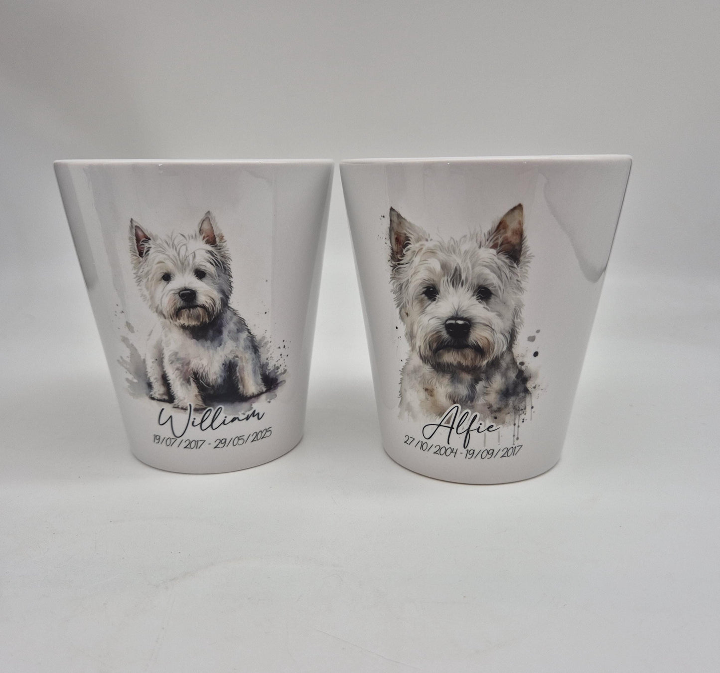 Personalised West Highland Terrier Plant Pot & Pen Holder | Westie Gift