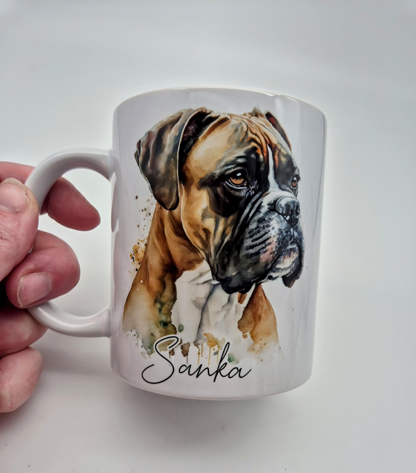 Personalised Boxer Dog Mug & Coaster Set | Dog Lover Gift