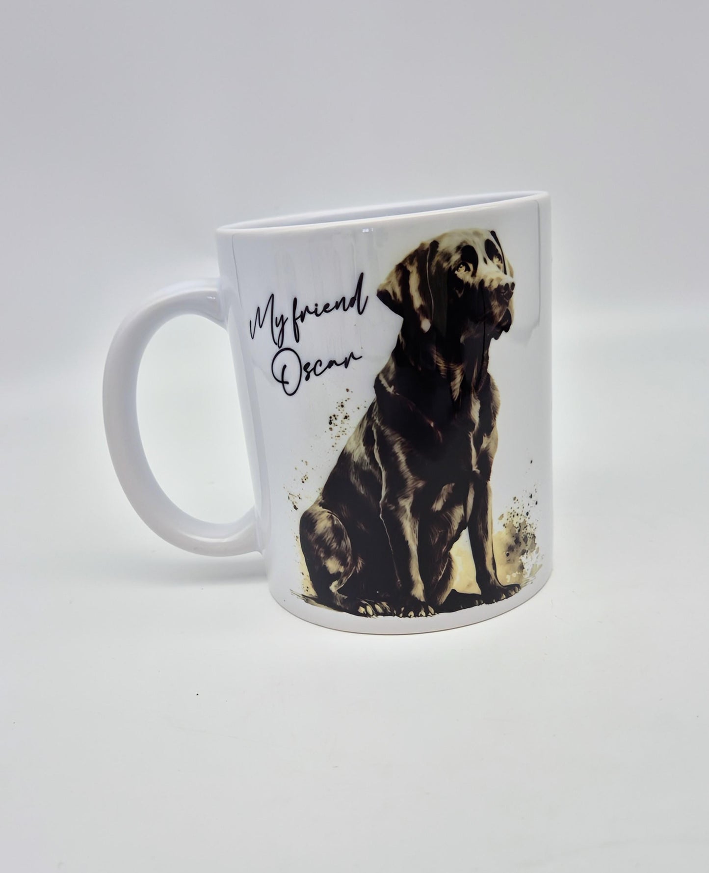 Personalised Black Labrador Mug & Coaster Set – Dog Lover Gift