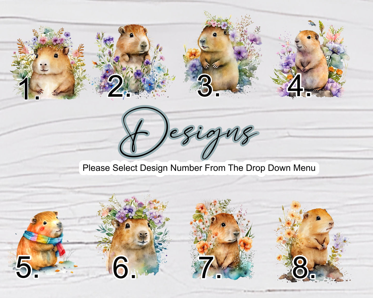 Personalised Capybara Glass Chopping Board | A3 or A4 | Unique Gift