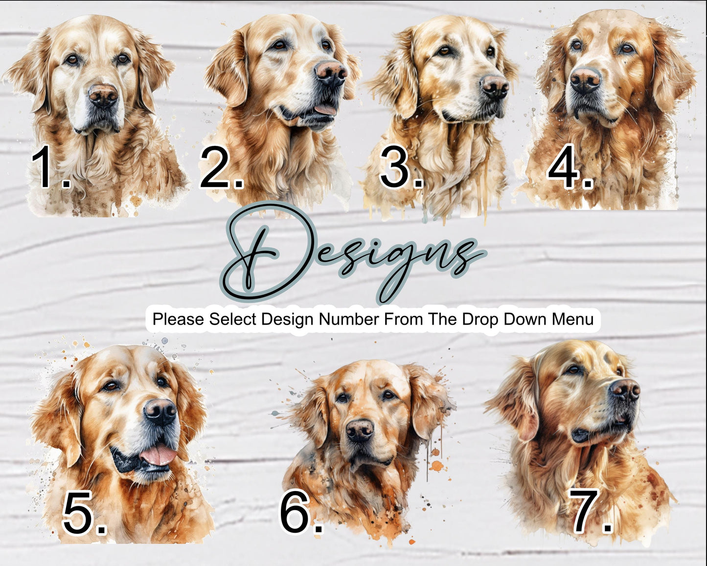 Personalised Watercolour Golden Retriever Milk Jug | Flower Vase | Custom Dog Lover Gift