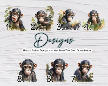 Personalised Watercolour Monkey House Sign | Acrylic Gate Plaque | New Home Gift