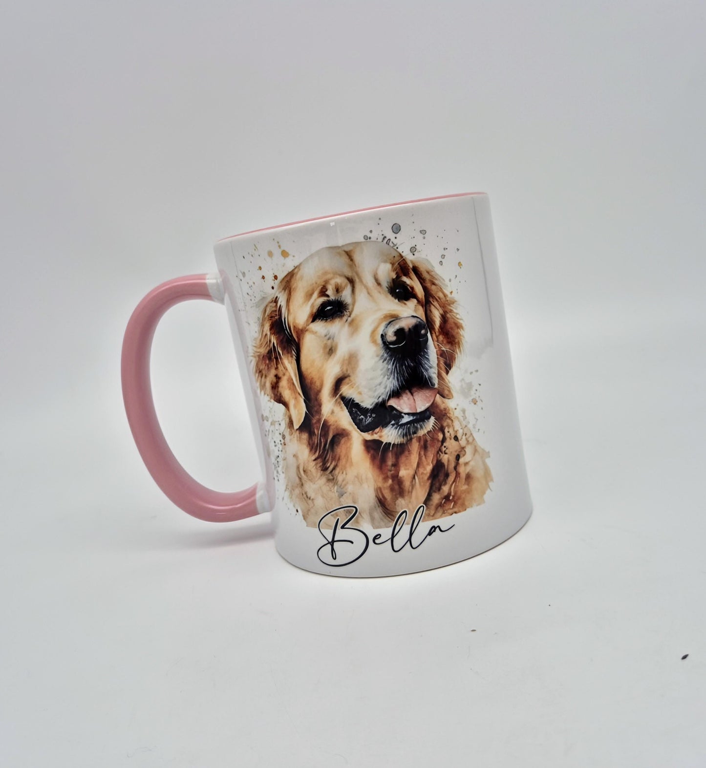 Personalised Golden Retriever Mug & Coaster Set – Dog Lover Gift