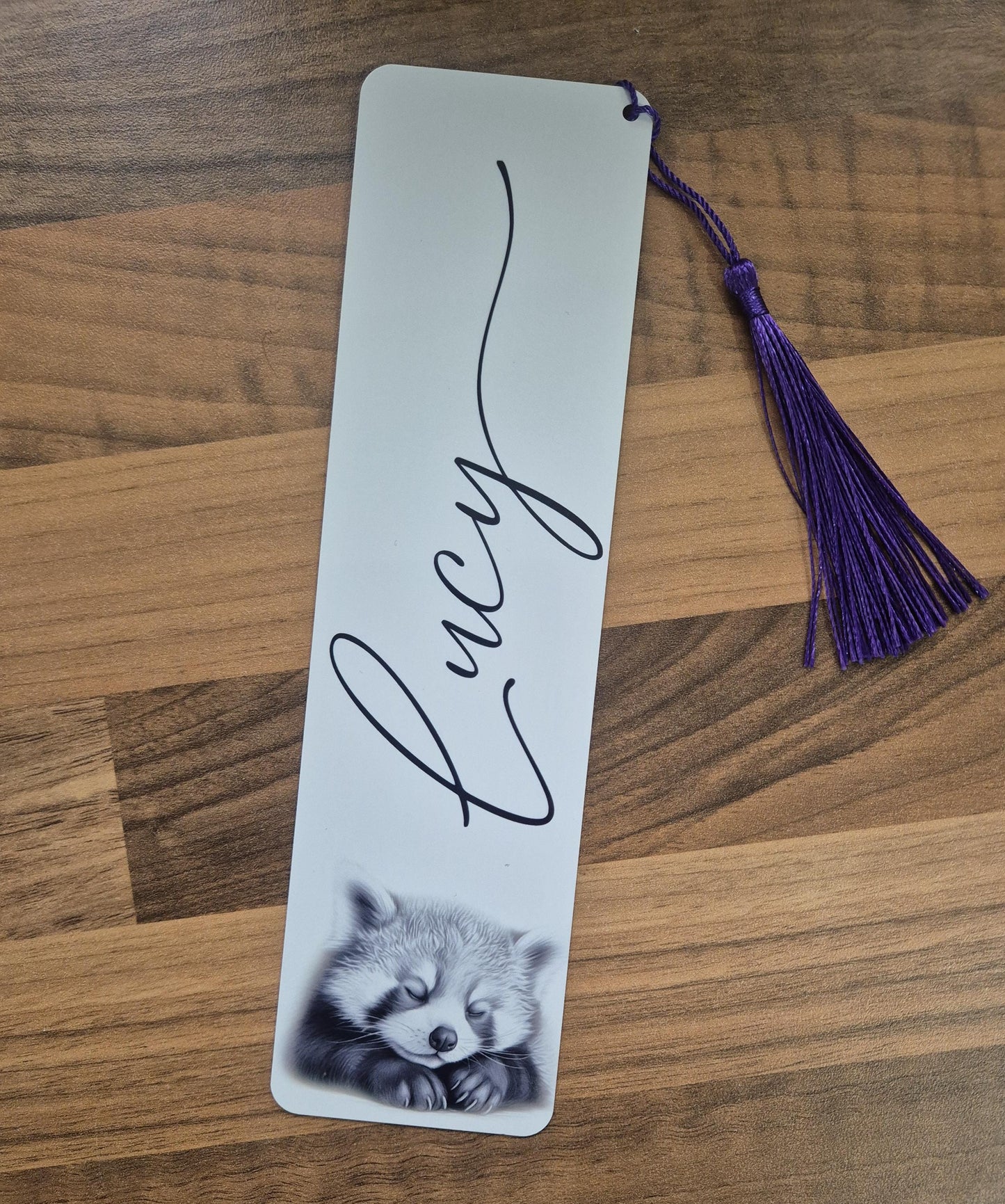 Metal Red Panda Bookmark – Large Custom Tassel Bookmark, Book Lover Gift, Red Panda Accessory, Teacher Gift, Reading Companion