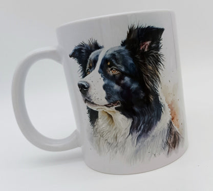 Personalised Border Collie Mug & Coaster Set | Dog Lover Gift