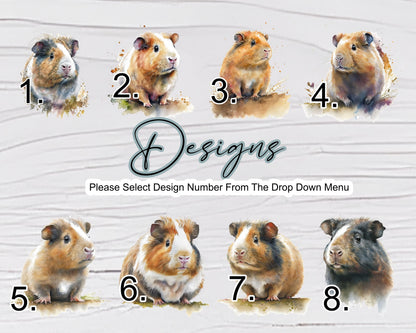 Personalised Guinea Pig Acrylic House Sign | Custom House Number Plaque | New Home Gift